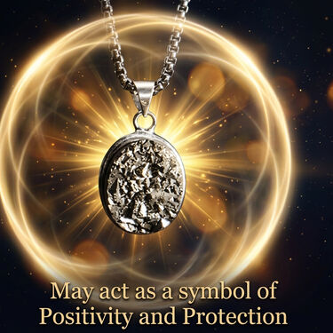 Pyrite Stone Pendant With Chain (SJPN15)