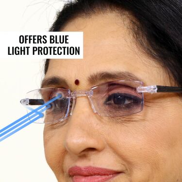 Rimless Adaptive Power Mobile Protection Reading Glasses Buy 1 Get 3 FREE (4MPORG)