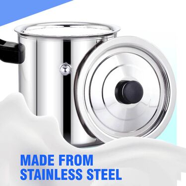 Double Wall Stainless Steel Milk Boiler - 1.5 Ltr (1MB1)