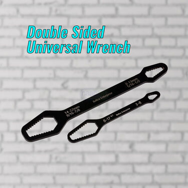 2 Pcs Double Sided Universal Wrench with Handle (HT16)