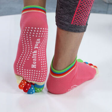 5 Toe Yoga Non Slip Cotton Socks Buy 1 Get 1 Pair (PRS153)