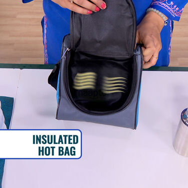 Premium Stainless Steel Lunch Box With Free Steel Bottle & Bag (2LBB1)