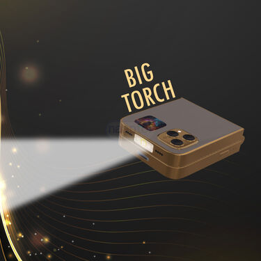 Big Battery Big Torch Dual Sim Foldable Mobile (Rock Z)