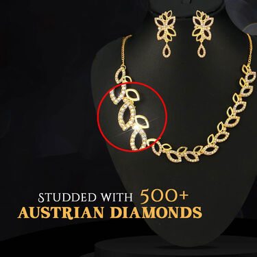 3 Austrian Diamond Jewellery Set + 1 Free Necklace Set (4AUD12)