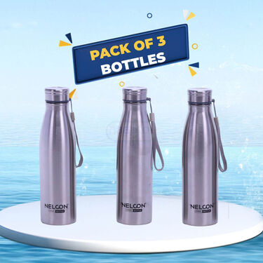 Pack of 3 Stainless Steel Water Bottle - 750ml (3B4)
