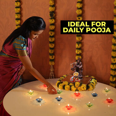 3D Pooja Diyas Set of 36 (L21)