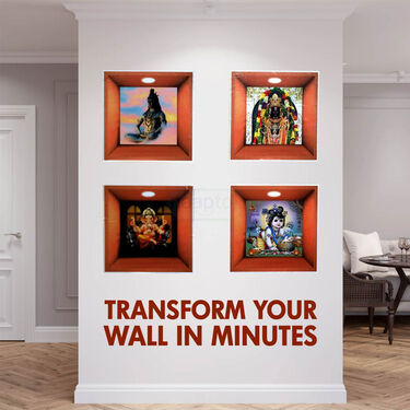 Pack of 4 3D God Wall Stickers (3DWS3)