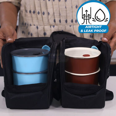 3 Pcs Vacuum Insulated lunch Box With Bag - B1G1 (3ILBB)
