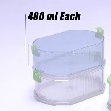 3 +3 Layer Transparent Spice & Dried Fruit Storage Containers (3LTS)