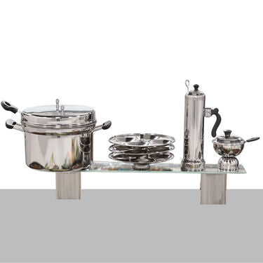 4 ltr Multi Cooker + 12 Cavity Idli Rack + Chirata + Puttu Maker (1MC2)