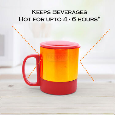 Set of 4 Steel Double Wall Insulated Cup (4SLC)