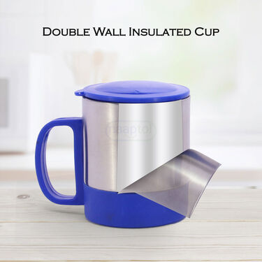 Set of 4 Steel Double Wall Insulated Cup (4SLC)