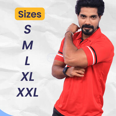 5 Designer Collar T-Shirts + FREE Digital Watch (5PTW5)