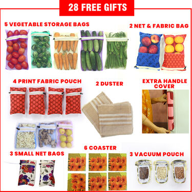 7 Pcs Super Saver Geometric Fridge Cover Combo with 28 Free Gifts (7SF1)