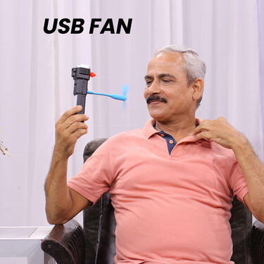 8 in 1 Magnetic Emergency Light with Torch + Powerbank And Fan (LTP)