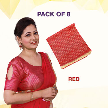 Maha Deal 8 Brocade Designer Blouse Pieces (8BBW)