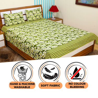 Pack Of 8 Fancy Collection Double Bed Sheets + 16 Pillow covers Free (8BS56)