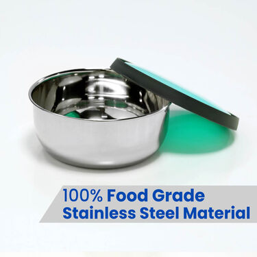 8 Pcs Steel Push & Lock Bowl Set (8PL2)