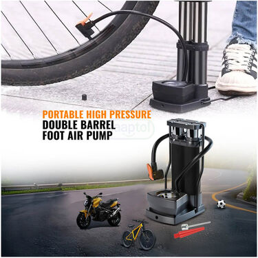 Bicycle Foot Air Pump Dual Cylinder (CHNBFP)