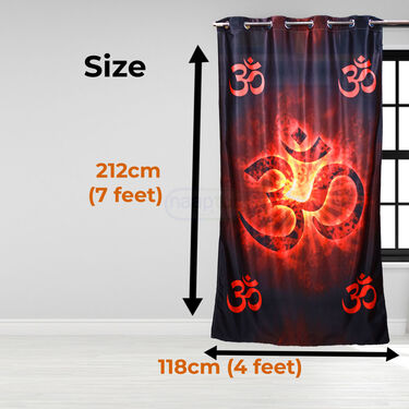 Om Printed 3D Curtain (CU5)