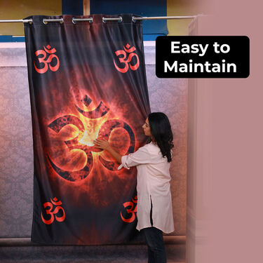 Om Printed 3D Curtain (CU5)
