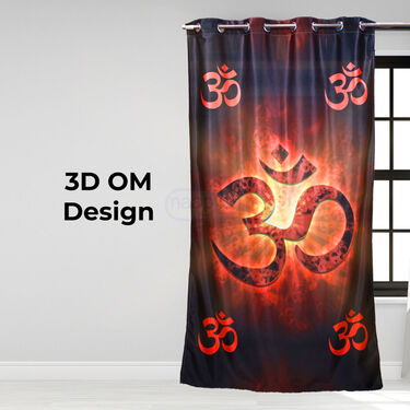 Om Printed 3D Curtain (CU5)
