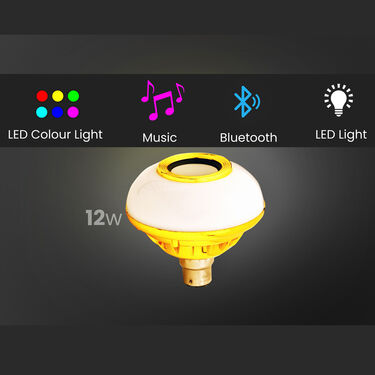 Colour Changing LED Bulb with Bluetooth Speaker & Remote (CBSR)