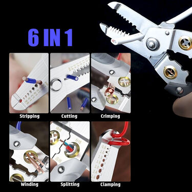 6 in 1 Pliers Tool Wire Strippers (D21)