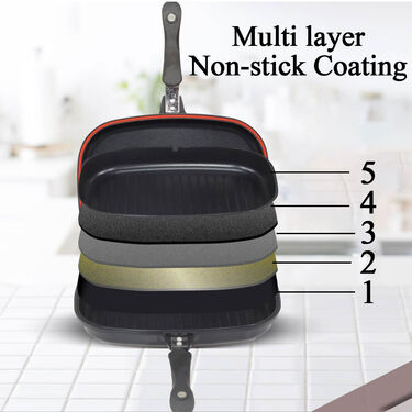 Big Double - Sided Foldable Non Stick Grill Pan (1DSP1)
