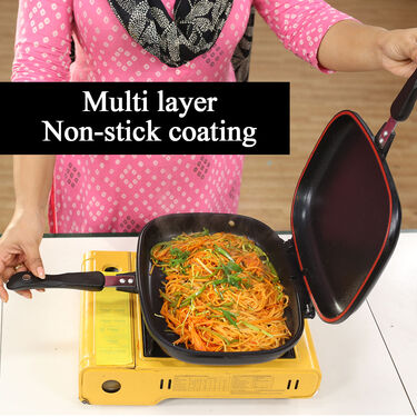 Big Double - Sided Foldable Non Stick Grill Pan (1DSP1)