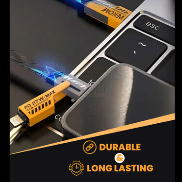 4-in-1 Fast Charging Cable Multi-Device Charger For iPhone & Android (FCC)