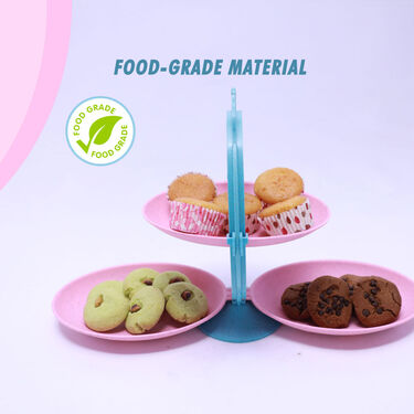 Multi-Use Foldable 3 Layer Fruit, Snack, Candy Plate(FFT)