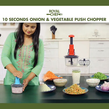 Royal Chef 10 Seconds Onion & Vegetable Push Chopper