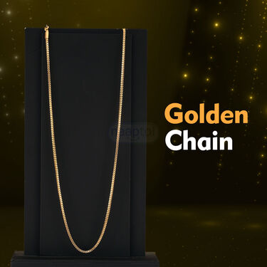 Golden Watch + 2 Chain + Bracelet + Ring (MGW2CBR7)