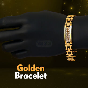 Golden Watch + 2 Chain + Bracelet + Ring (MGW2CBR7)