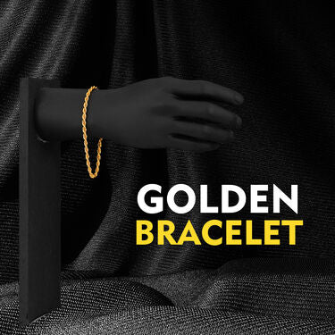 Digital Watch + Golden Chain + Bracelet (GDWCB2)