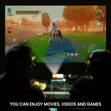 Home Cinema 4K LED Projector Type c with Remote Controller (HCP2)