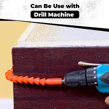 Flexible Drill Bit Extension Shaft With Screwdriver Bits (HT23)