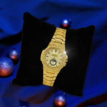 Luxury Mens Square Dial Golden Designer Watch (MGW25)