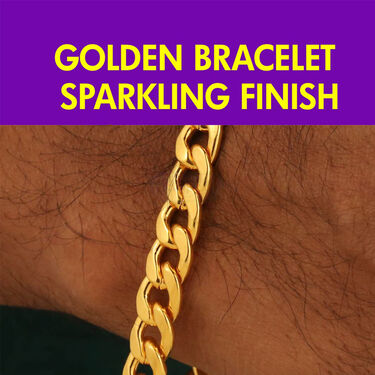 Golden Watch + 2 Chain + Bracelet + Ring (MGW2CBR11)