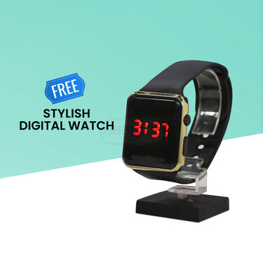 HD Day & Night Vision Glasses With Stylish Digital Watch (NVW3)