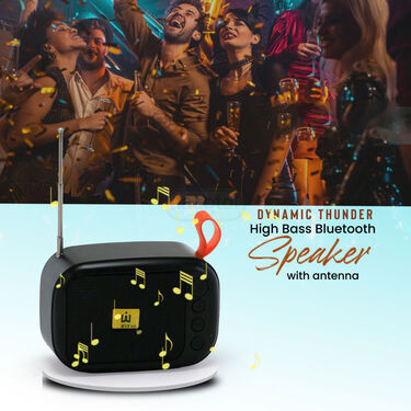 Dynamic Thunder High Bass Bluetooth Speaker With Antenna (PBS)