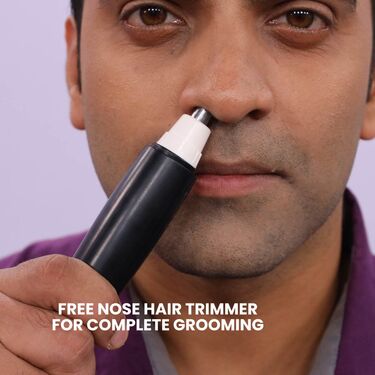 Rechargeable Mens Golden Hair Trimmer + Free Nose Hair Trimmer (PMTNHC)