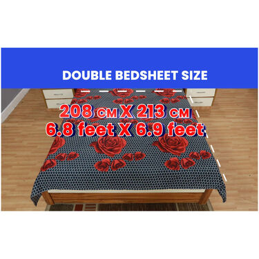 Pack of 12 Beautiful Floral Double Bedsheets (12BS2)