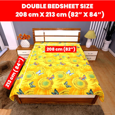 Pack of 12 New Nature Print Double Bedsheets (12BS6)