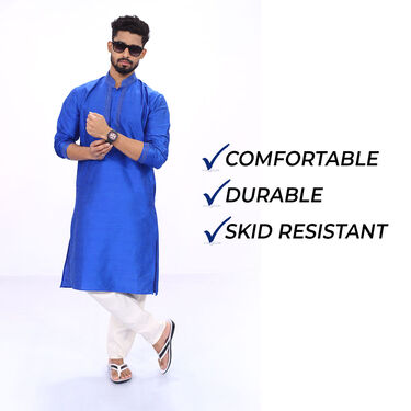 Pack of 2 Men's Stylish Leatherite Sandals + Free Sports Watch And Sunglasses (SW73)