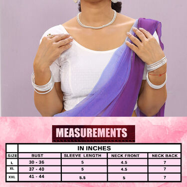 Pack of 3 Lycra Lace Blouse (3LB2)