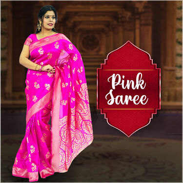 Pick Any 1 Banarasi Jacquard Saree with Blouse Piece (BJS-1)