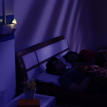 Powerful Colour Changing LED Bulb with Bluetooth Speaker & Remote + Free Night Sensor Light (CBSR8)