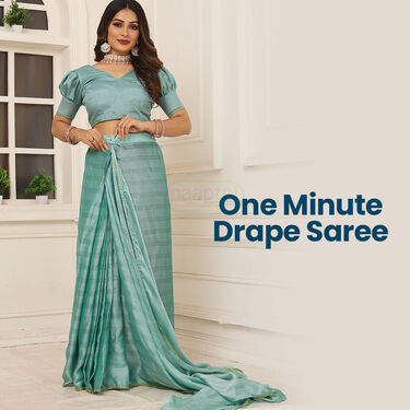 One minute Designer Saree With Blouse (RTWS2)